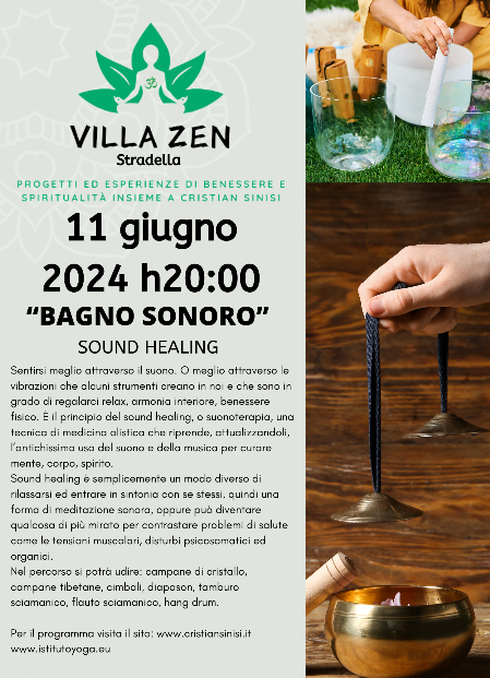 bagno sonoro a stradella 11 giugno