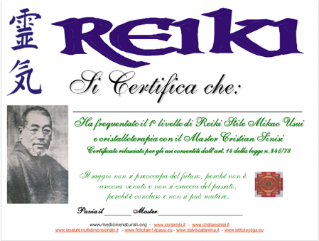attestato reiki - master cristian sinisi attestato reiki - master cristian sinisi