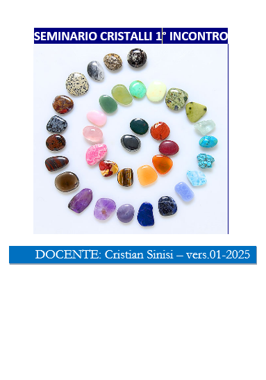 copertina dispensa cristalli cristian sinisi copertina dispensa cristalli cristian sinisi