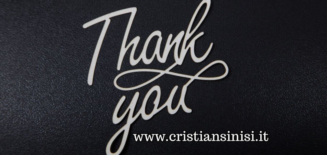 GRAZIE CRISTIAN SINISI