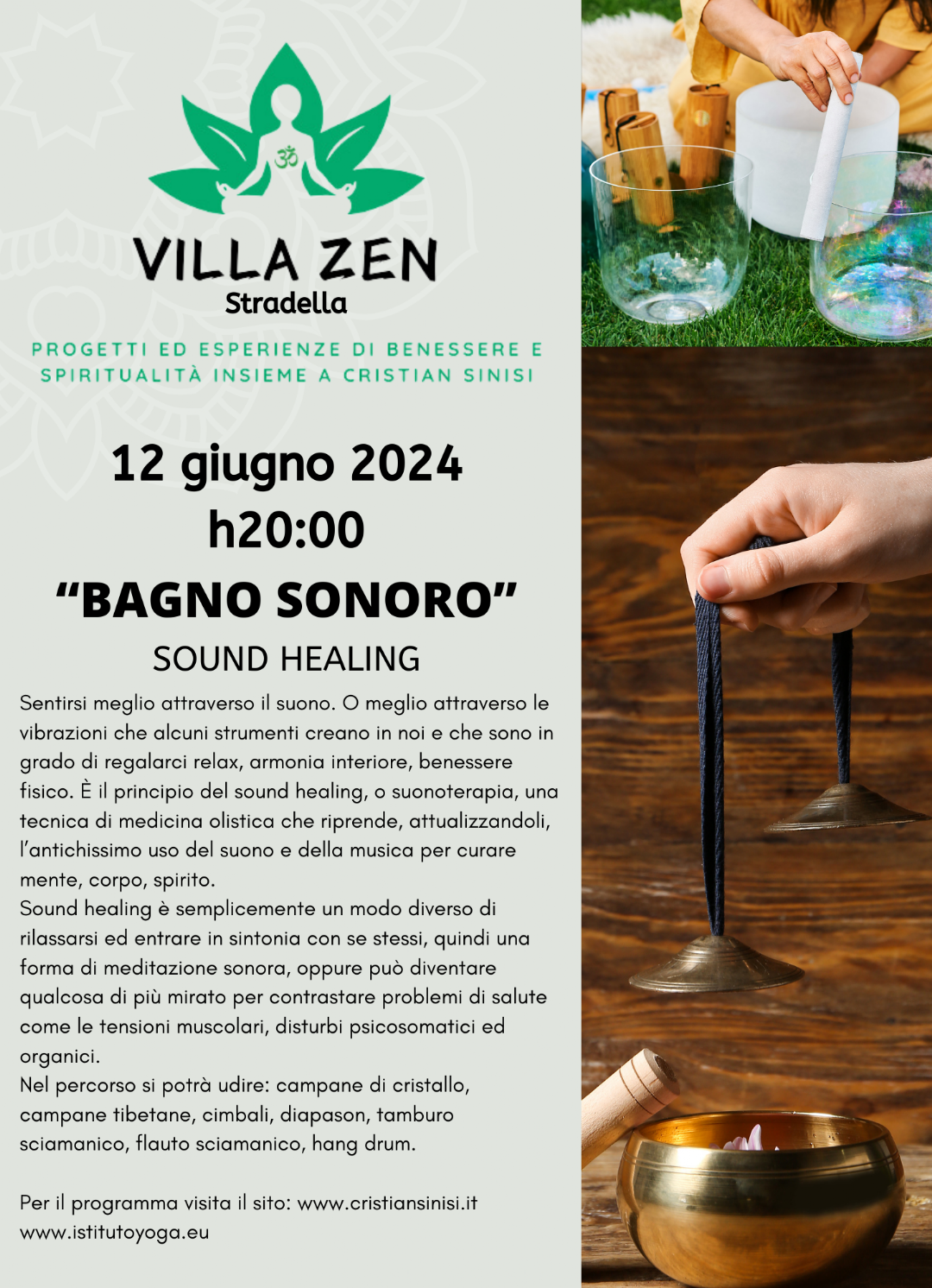 bagno sonoro 12 giugno a stradella, villa zen di cristian sinisi bagno sonoro 12 giugno a stradella, villa zen di cristian sinisi