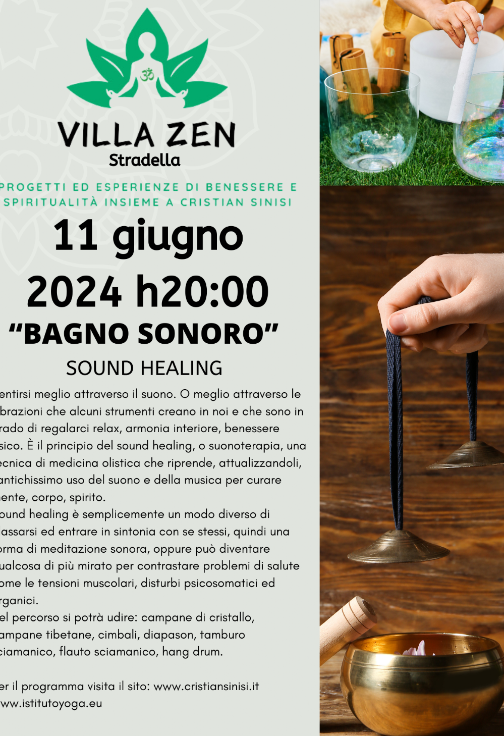 yoga del suono -  villa zen 2024