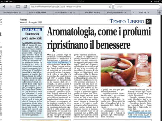 AROMATOLOGIA - articolo di cristian sinisi